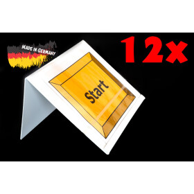 12x Schilderhalter für A4-Schilder, Querformat...